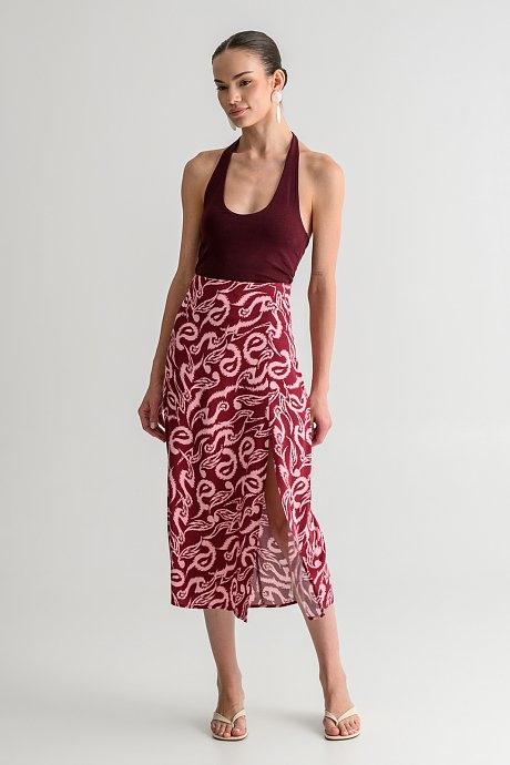 Top with halter neckline