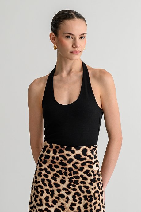 Top with halter neckline