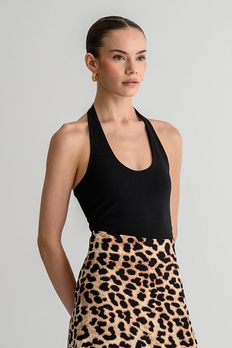 Top with halter neckline