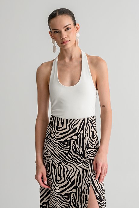 Top with halter neckline