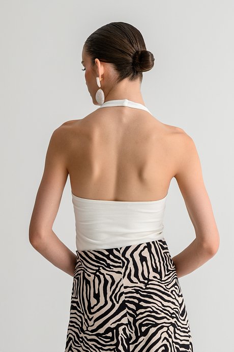 Top with halter neckline