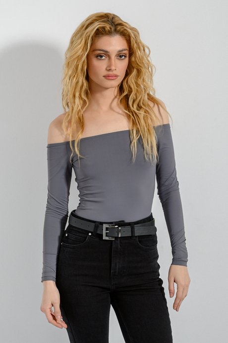 Lycra off shoulder bodysuit