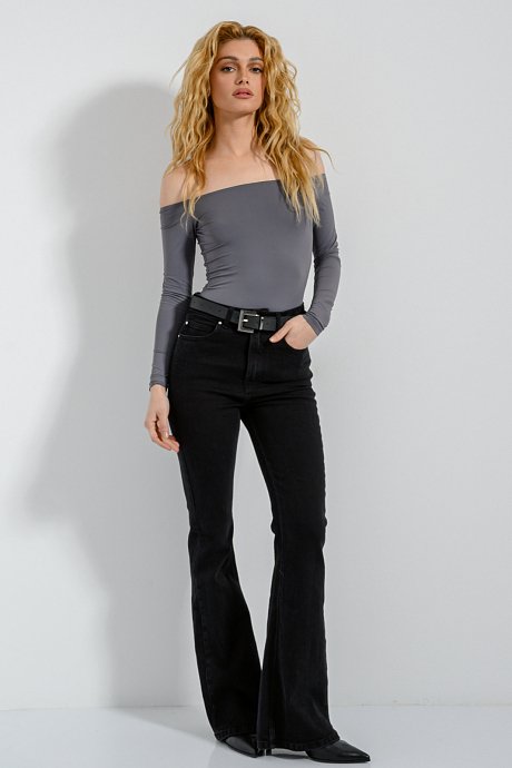 Lycra off shoulder bodysuit