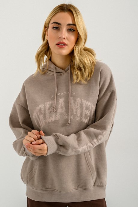 Oversized hoodie with print