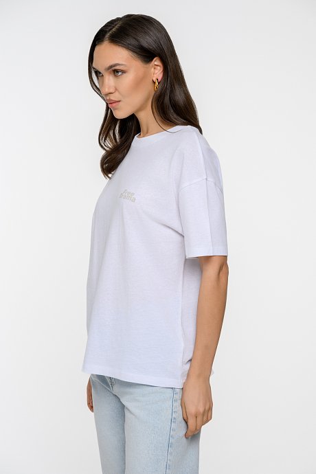 T-shirt με τύπωμα στην πλάτη