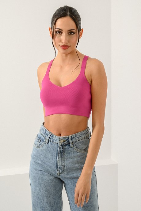 Knitted cropped top