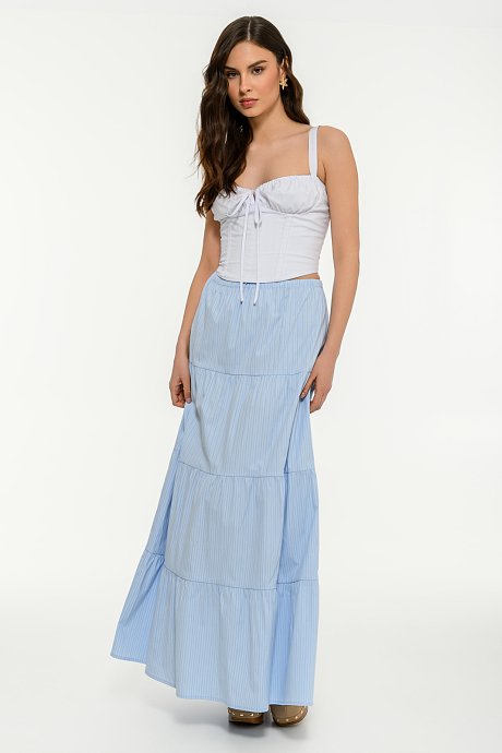 Poplin corset top