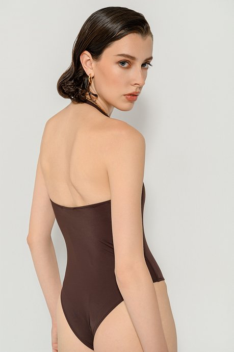 Lycra halter bodysuit
