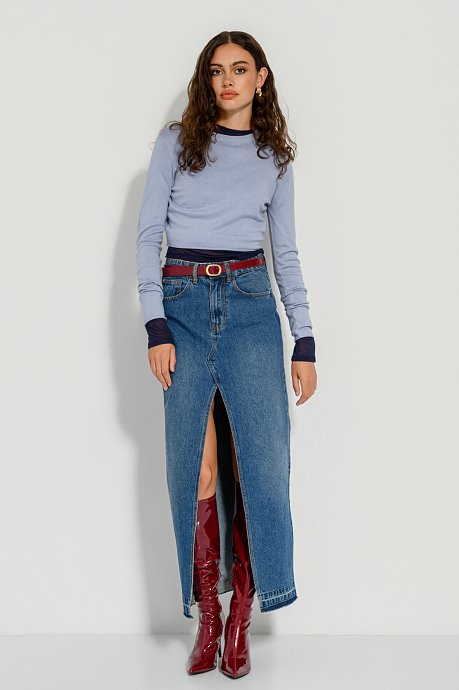 Knitted basic crop top