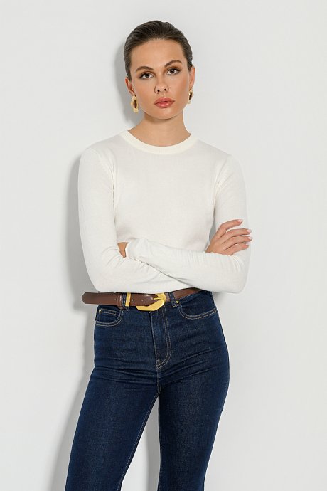 Knitted basic crop top