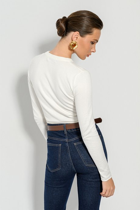 Knitted basic crop top