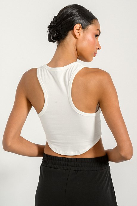 Halter cropped top