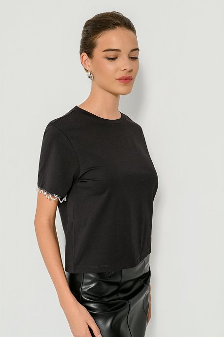 T-shirt με λεπτομέρεια στα μανίκια