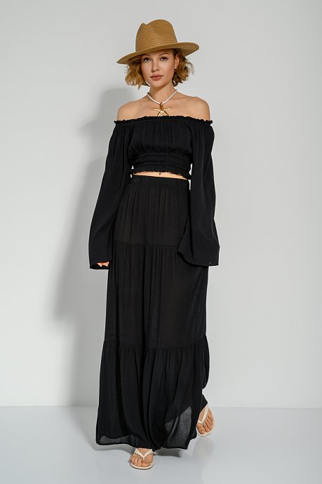 Off shoulder κροπ τοπ