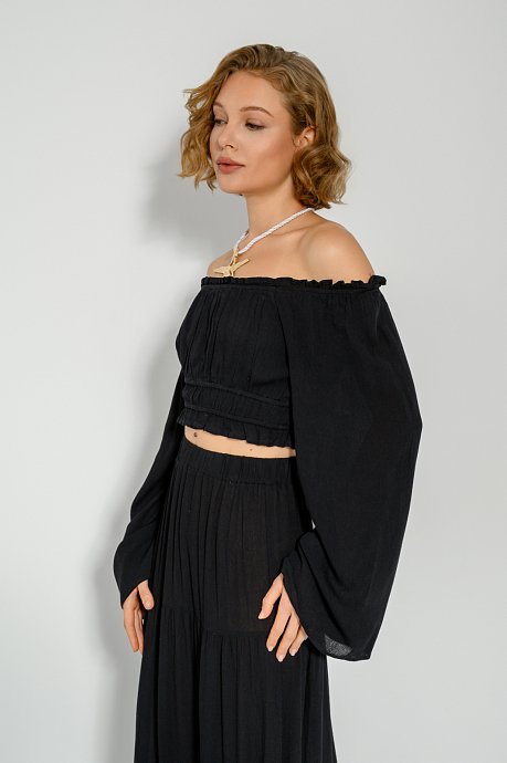 Off shoulder κροπ τοπ