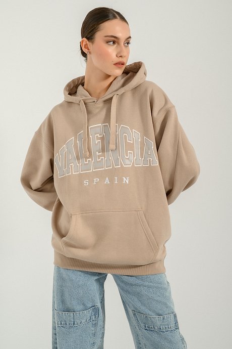 Oversized hoodie with print