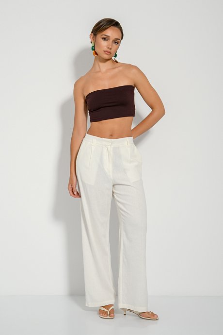 Strapless λύκρα κροπ τοπ