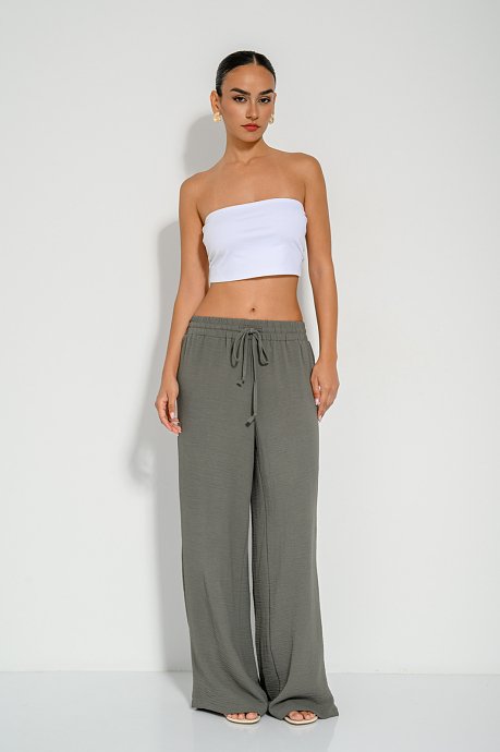 Strapless lycra cropped top
