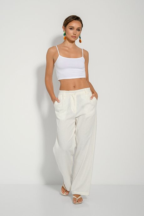 Lycra crop top with spaghetti straps