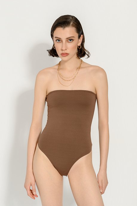 Strapless lycra bodysuit
