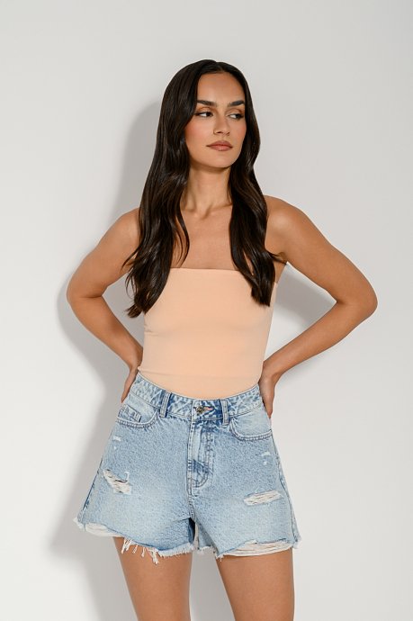 Strapless lycra bodysuit