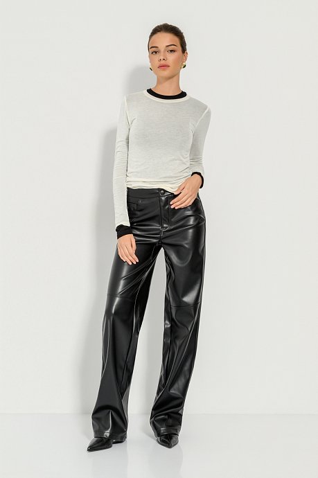 See through top with long sleeves