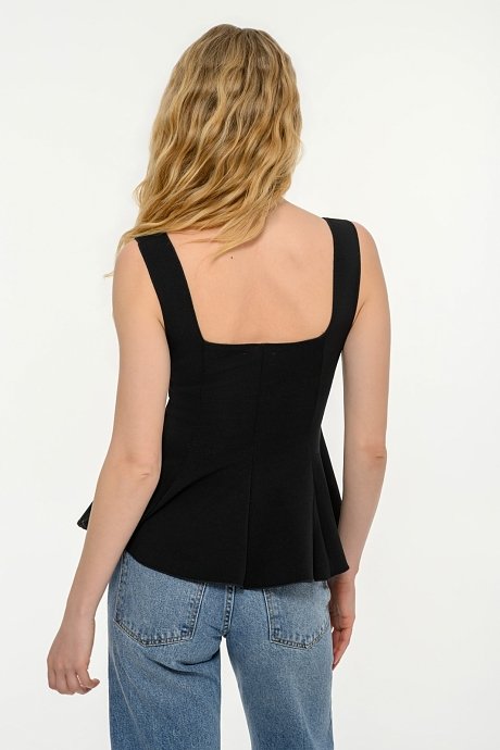 Knit top with peplum
