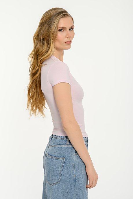 Basic top with short sleeves