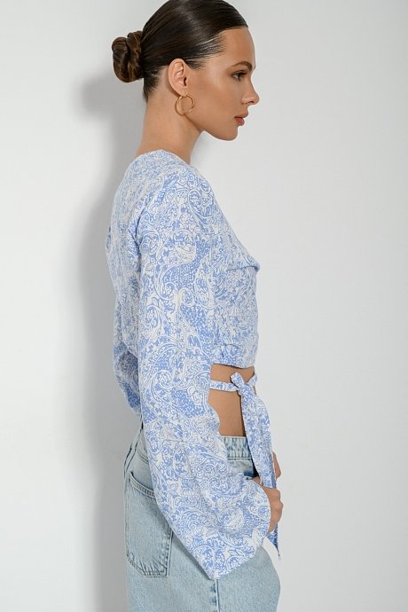 Paisley top with front tying