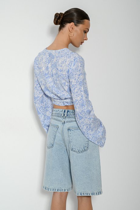 Paisley top with front tying