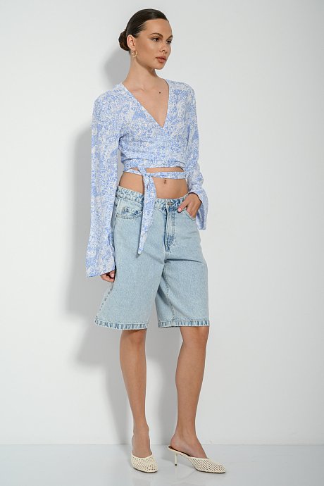 Paisley top with front tying