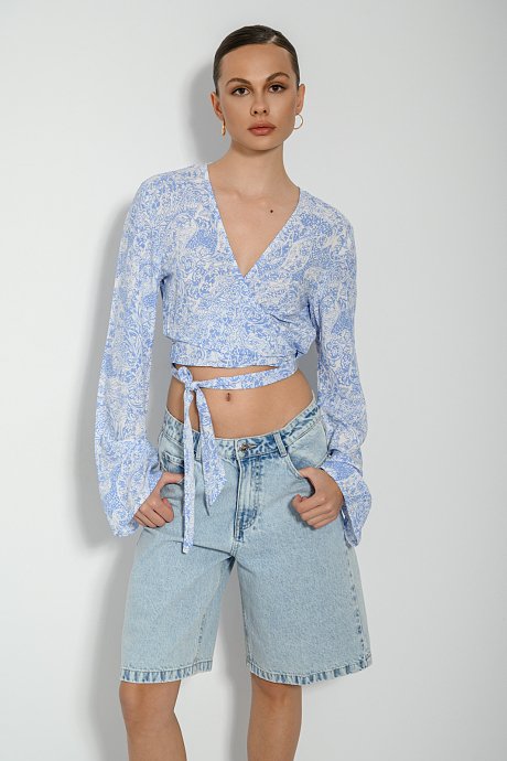 Paisley top with front tying
