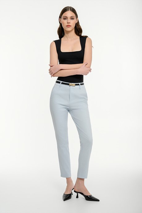Lycra top with square neckline