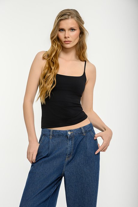 Lycra top with spaghetti straps