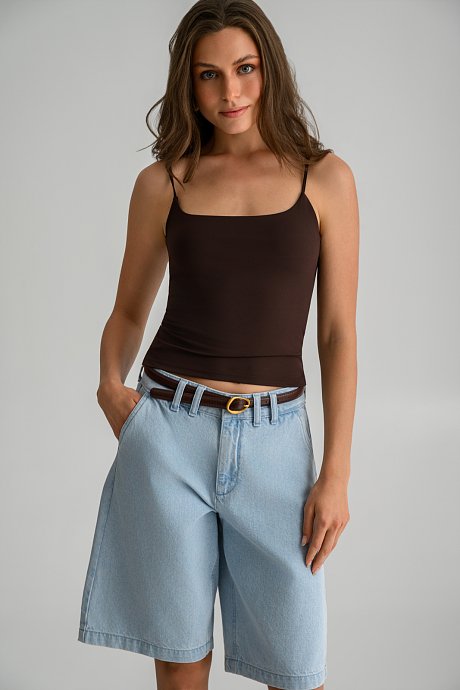 Lycra top with spaghetti straps