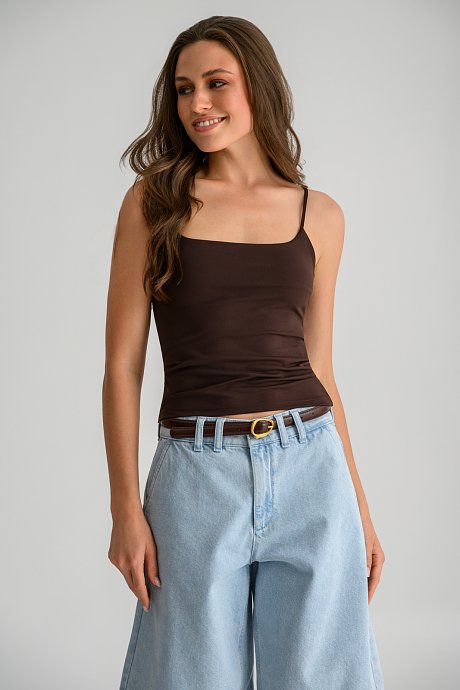 Lycra top with spaghetti straps