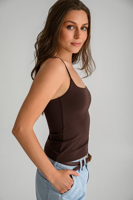 Lycra top with spaghetti straps