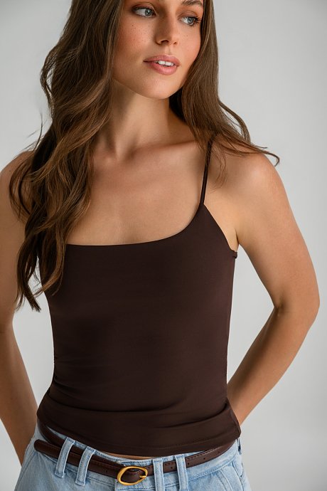 Lycra top with spaghetti straps
