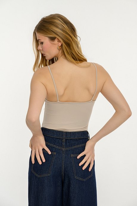 Lycra top with spaghetti straps