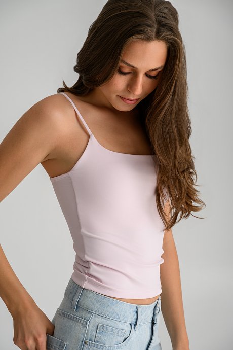 Lycra top with spaghetti straps