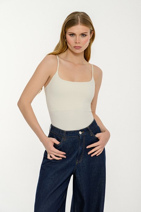 Lycra top with spaghetti straps