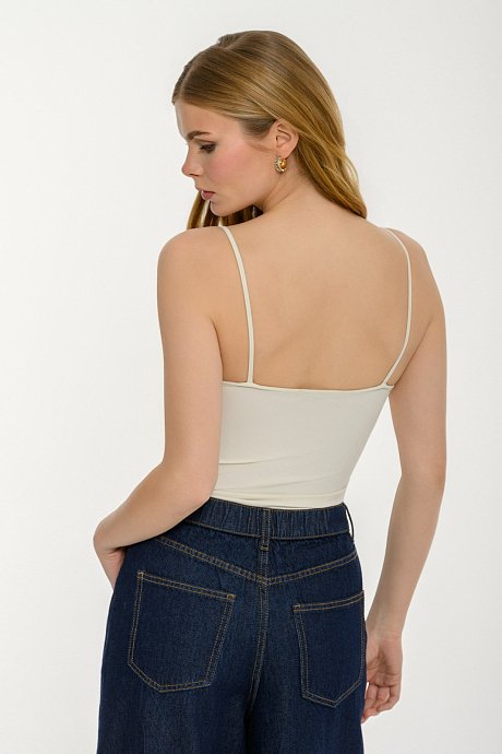 Lycra top with spaghetti straps
