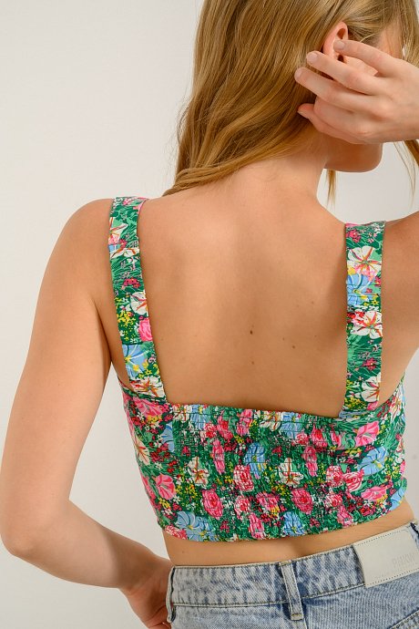 Floral cropped top