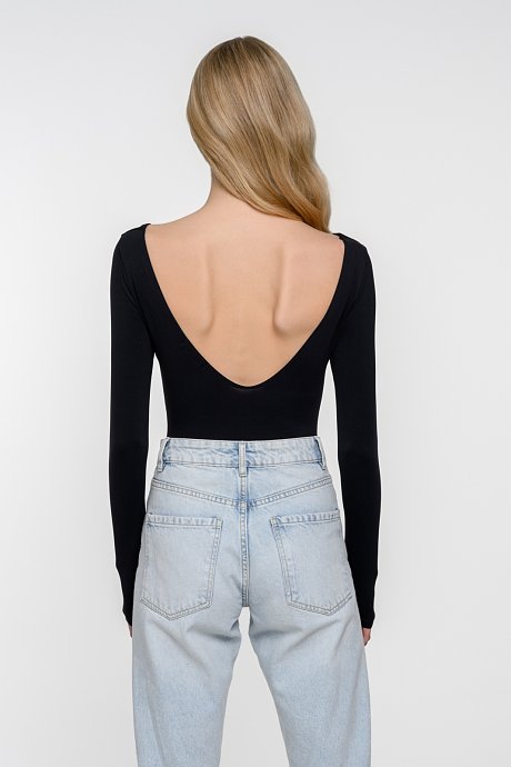 Lycra bodysuit with open back