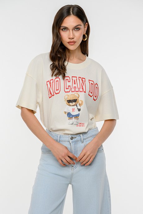 Oversized t-shirt με τύπωμα
