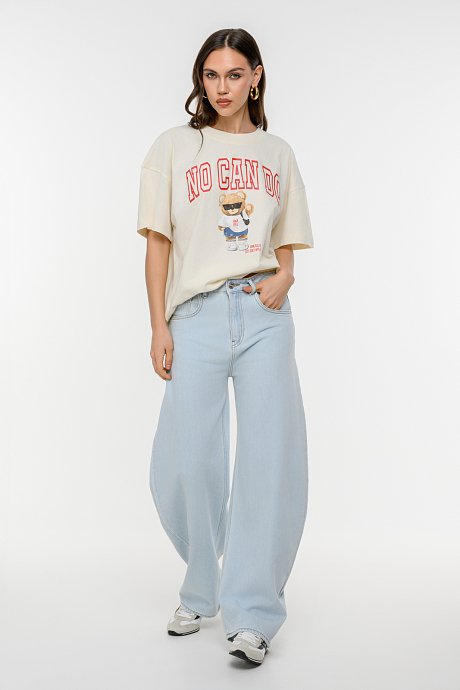 Oversized t-shirt με τύπωμα