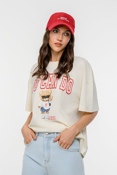 Oversized t-shirt με τύπωμα