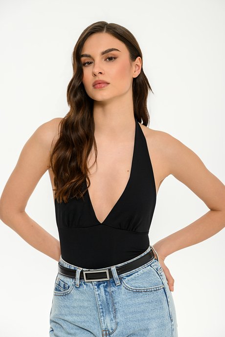 Lycra halter crop top