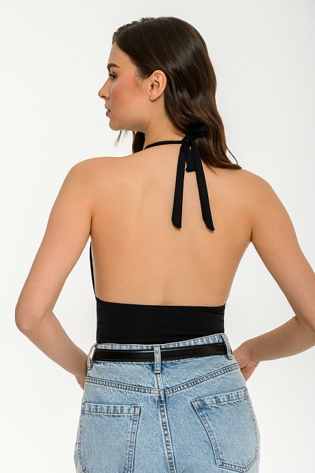Lycra halter crop top