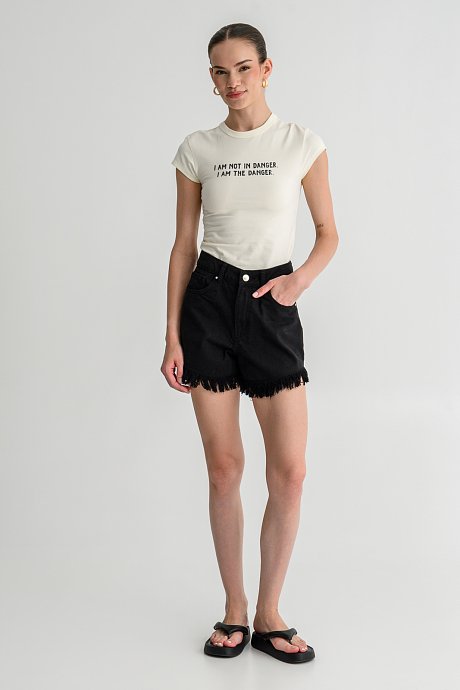 Εφαρμοστό t-shirt με print